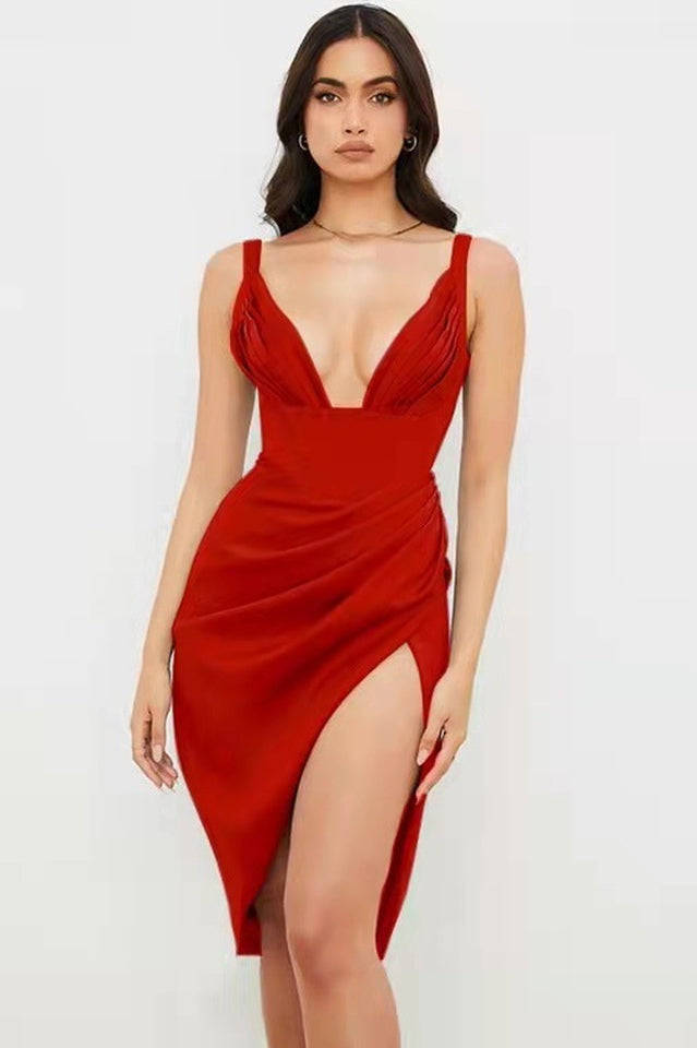 Silk Mid-Corset Dress