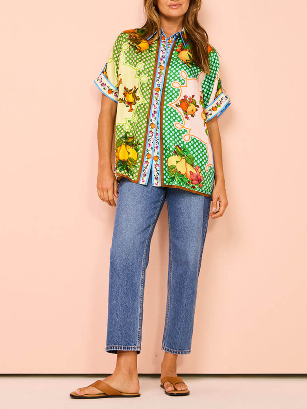 Multicolor Printed Lemon Shirt