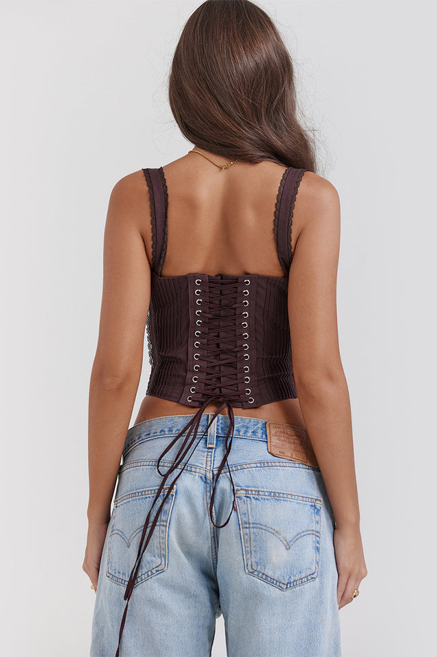 Gini Lack Back Corset