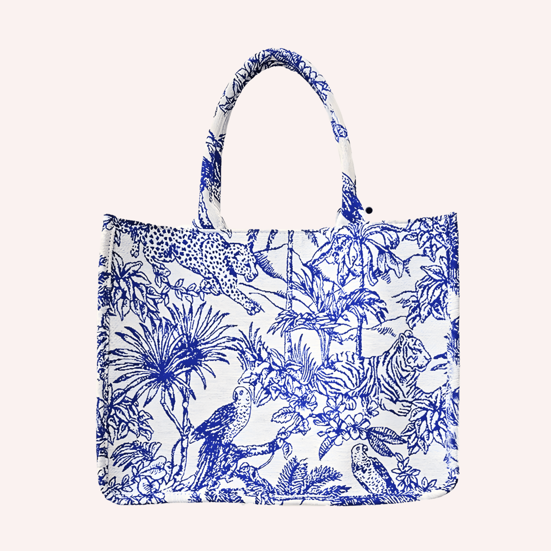 Flamingo Embroidered Tote