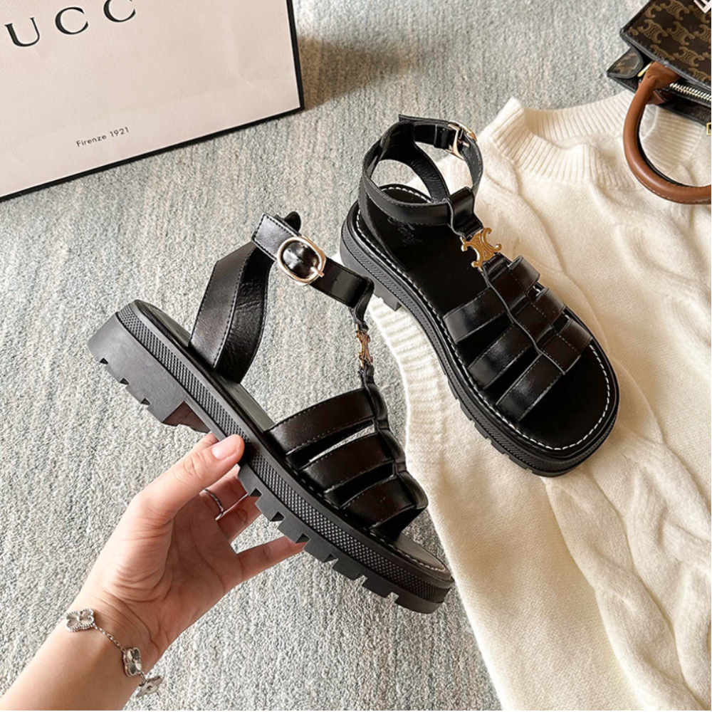 Black Citadel Sandals