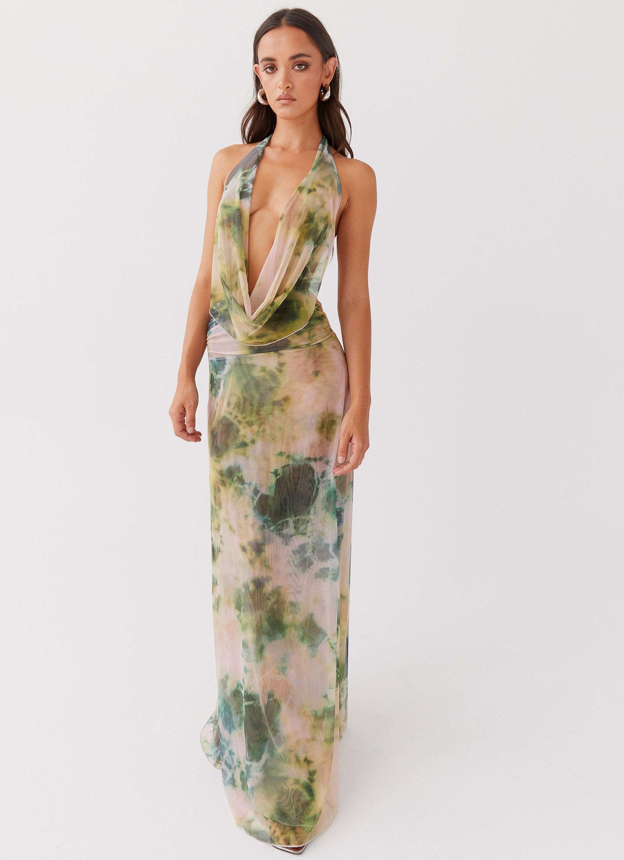 Emerald Enchantress Maxi Dress