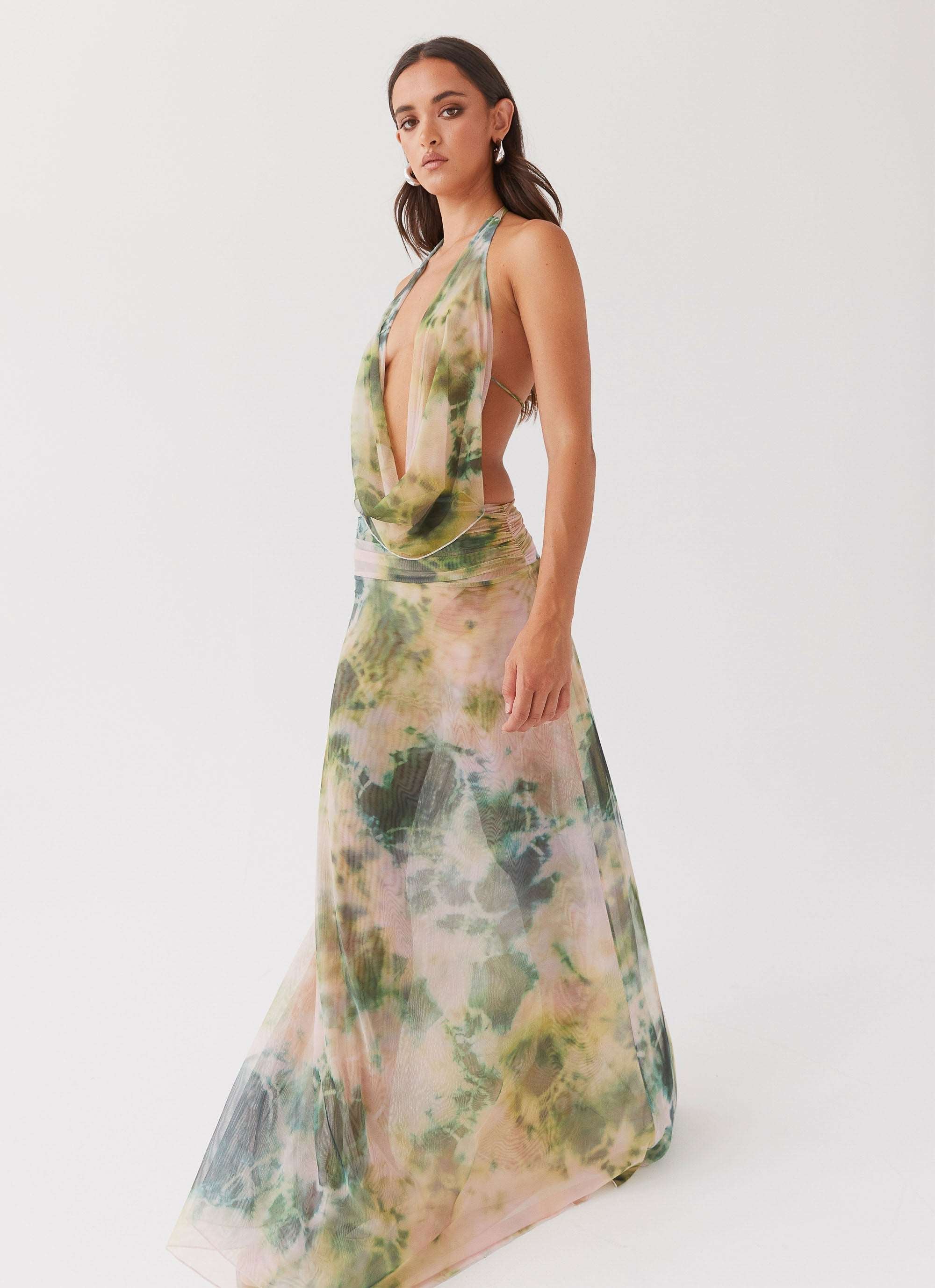 Emerald Enchantress Maxi Dress