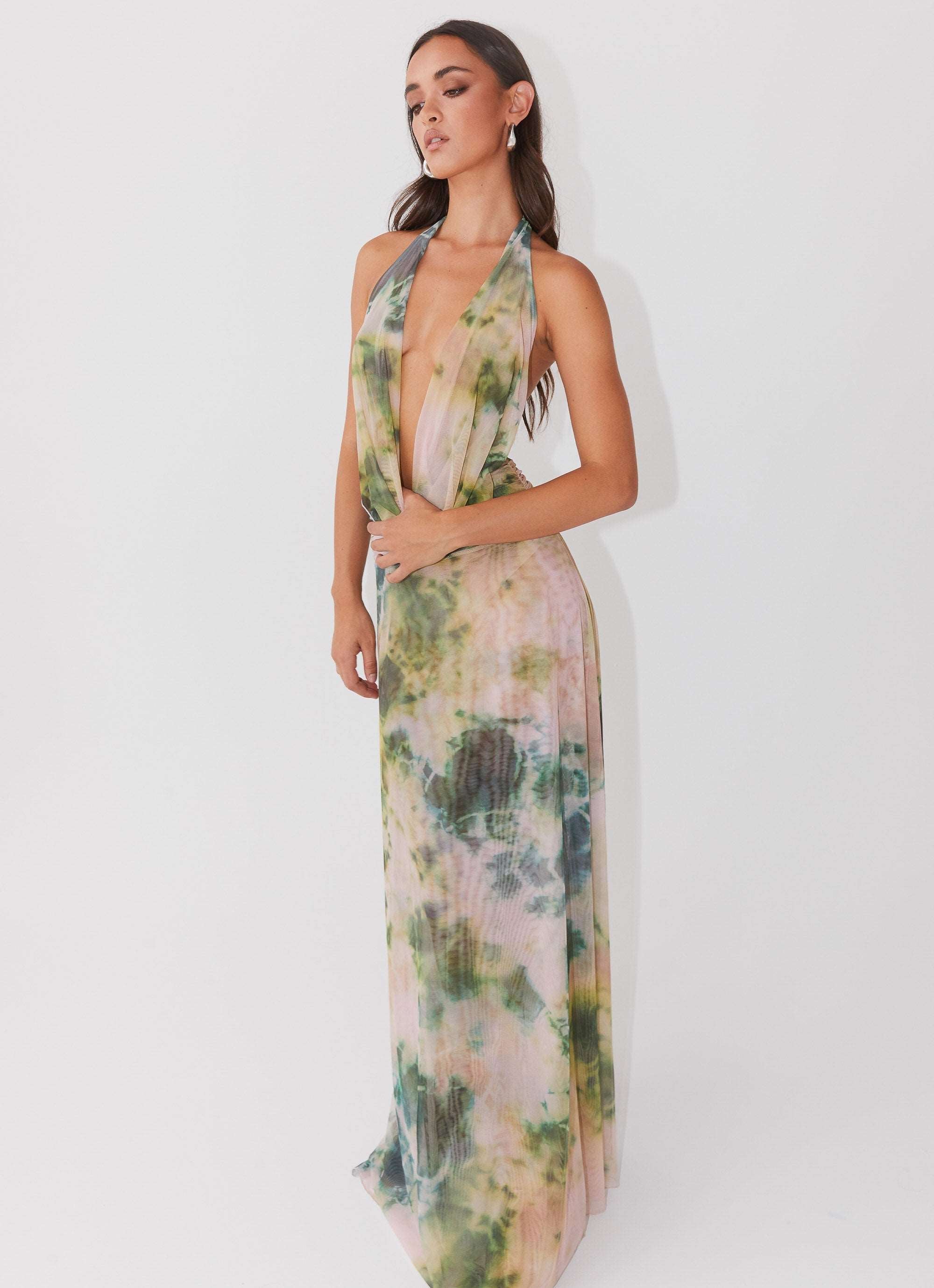 Emerald Enchantress Maxi Dress