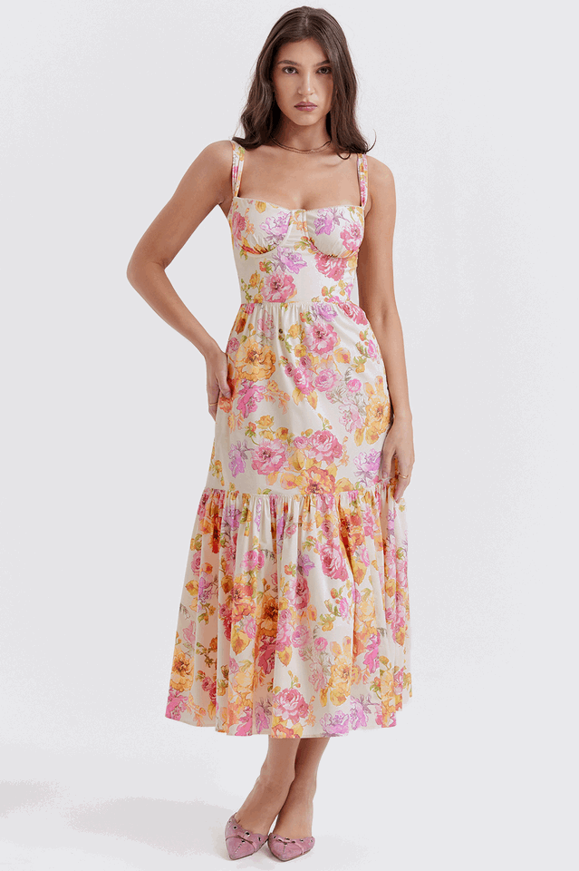 Flora Midi Garden Dress