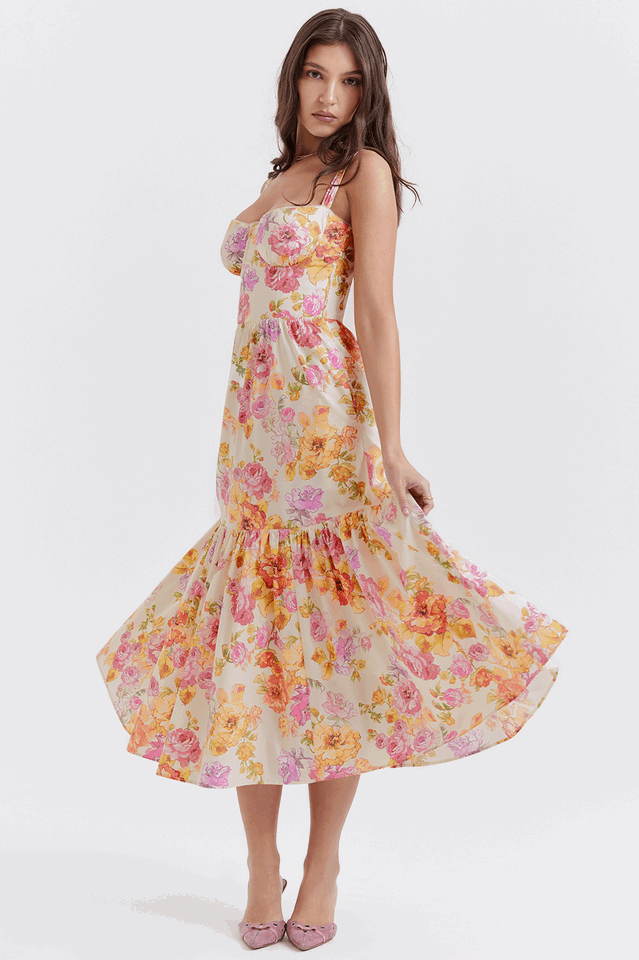 Flora Midi Garden Dress