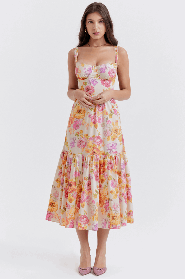 Flora Midi Garden Dress